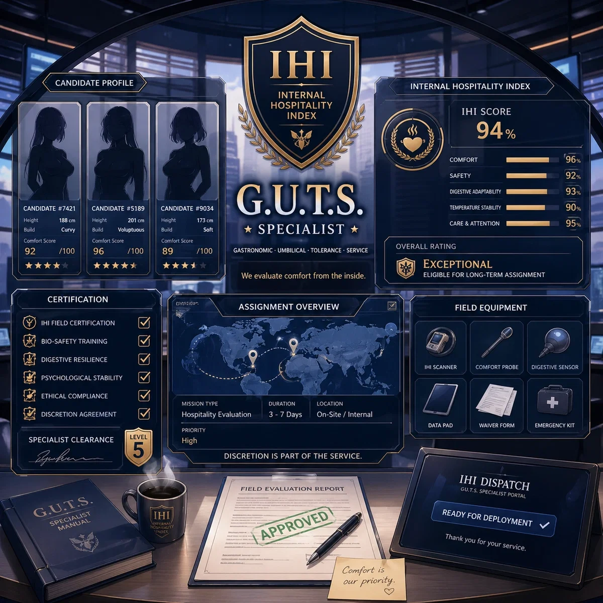 Internal Hospitality Index — G.U.T.S. Specialist