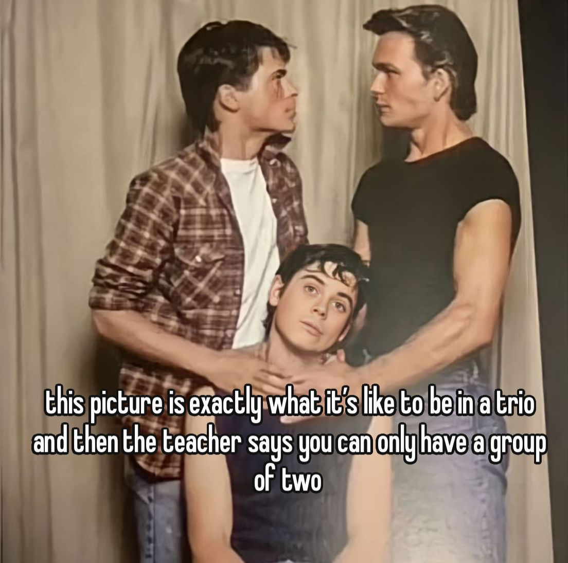 Darrel “Darry” Curtis + Sodapop + Ponyboy