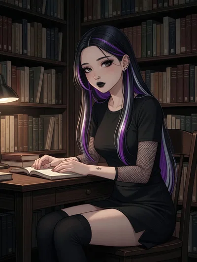 Shy Goth Writer Who Melts at Night