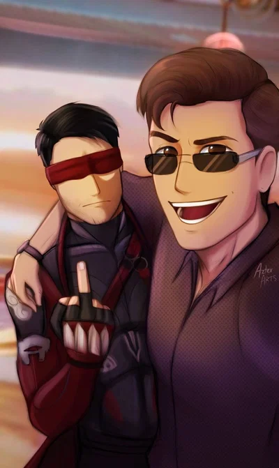 Johnny Cage and Kenshi Takahashi
