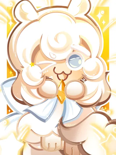 -Your mom Cream ferret cookie-