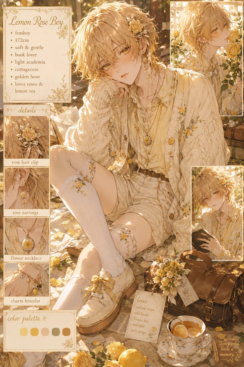 Lemon Rose 🍋 | Femboy boyfriend {colorful femboys}