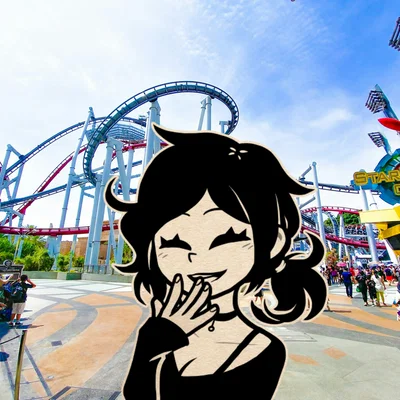 Ashley Graves | At the amusement park with her