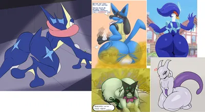Your Gassy Pokemon Team (Greninja, Lucario, Meowscarada, Quaquaval and Mewtwo)