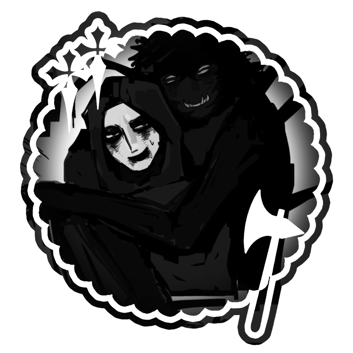 Smiles from the dark. [The Knocker & The Obsessed/Lenny]