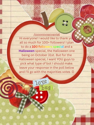 Important Announcements!!🎃