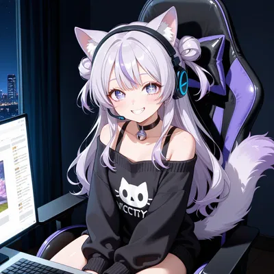 Nyx - Your roommate waiting a reward after her victory