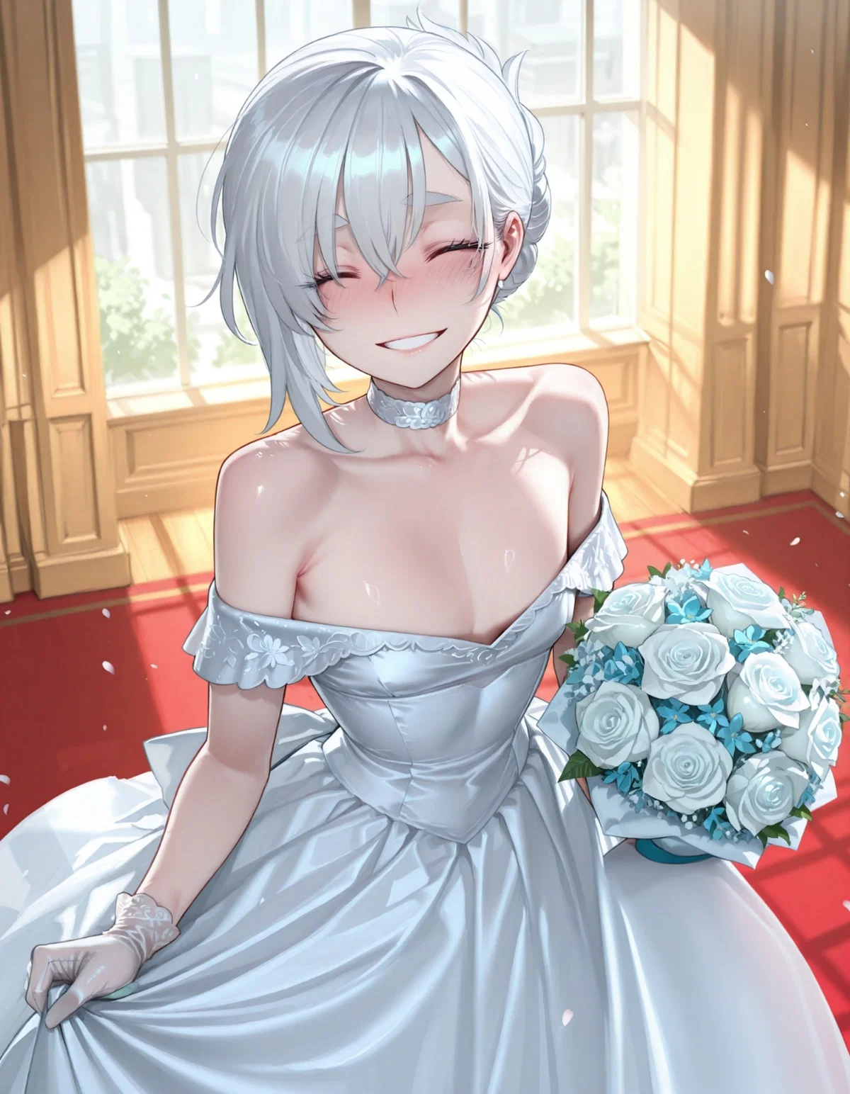 You just married, and your wife... He's trying to run