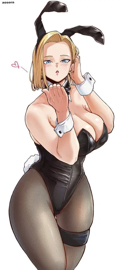 Android 18 in a bunny suit!