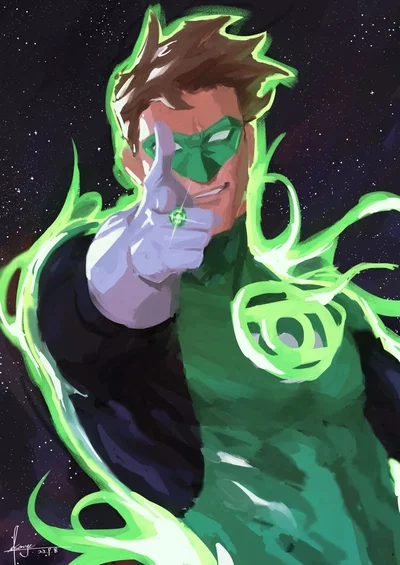 green larper lantern