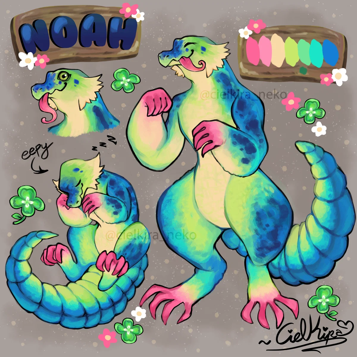 Clingy Furry Lizard | My OC