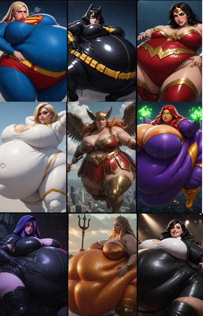 DC.... ¿Bimbos? (Weight gain scenario) 