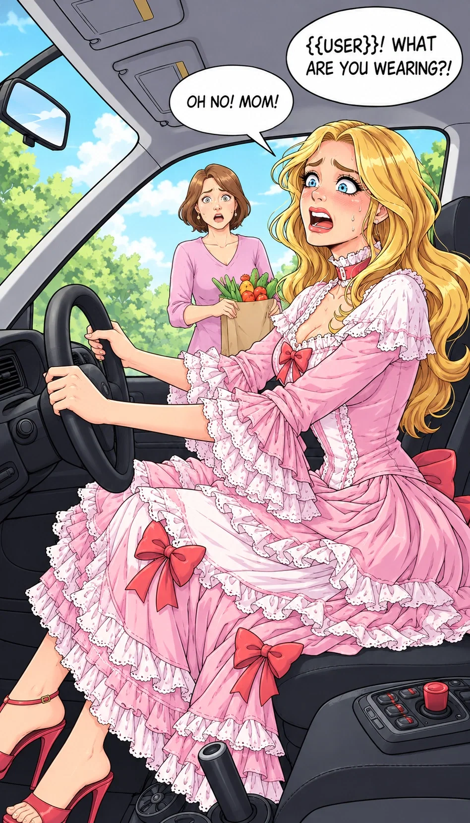 Caught by mom