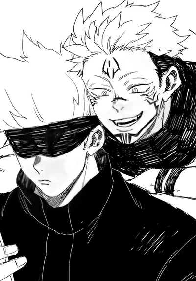 Ryōmen Sukuna and Satoru Gojo