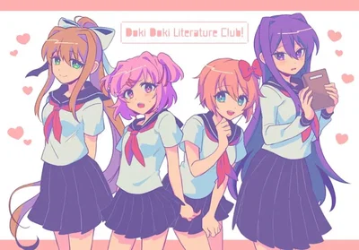 Monika, sayori, yuri, natsuki 