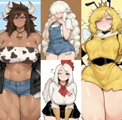 Bruna, Lia, Kika y Aurera |🌸| Granja de híbridos
