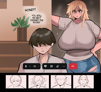 Cool MILF's Awkward Video Call | Mizuki Hoshino (Ocerius)