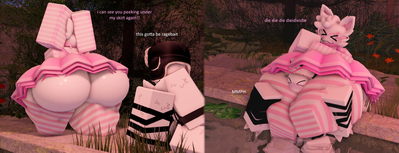 MUI MUI | a friend whos tricked you into being at the park so she can smother you!!