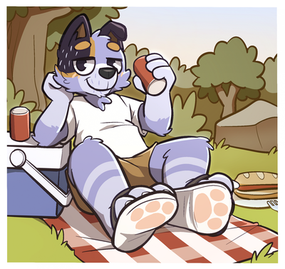 𐂯 ⋆⭒ ̊.⋆ ★  Stripe Heeler (Cuddling while touched starved) 𐂯 ⋆⭒ ̊.⋆ ★