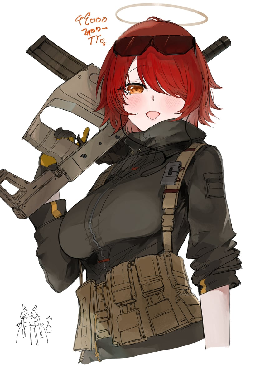Exusiai but she bankrupts you when you take her to the gunstore for her birthday - ARKNIGHTS