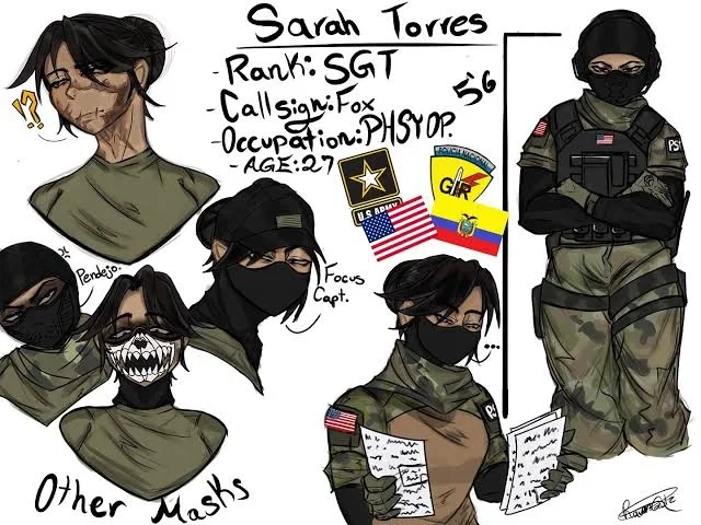 Sarah Torres - Petty Sergeant.