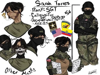 Sarah Torres - Petty Sergeant.