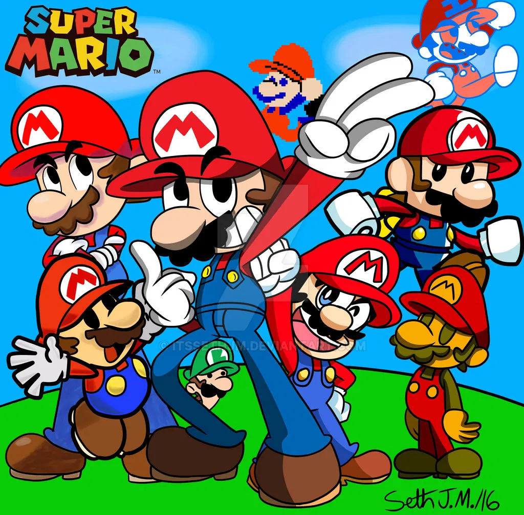 oh my god more Marios