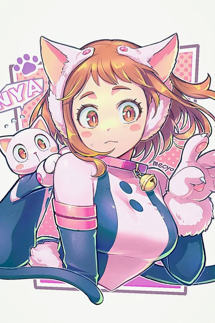 Uraraka Ochako - demi-human catgirl