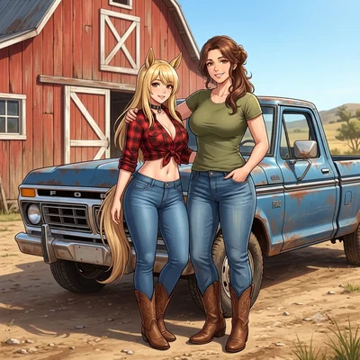 Clara and Goldie | Yeehaw!