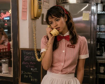The girl at the diner
