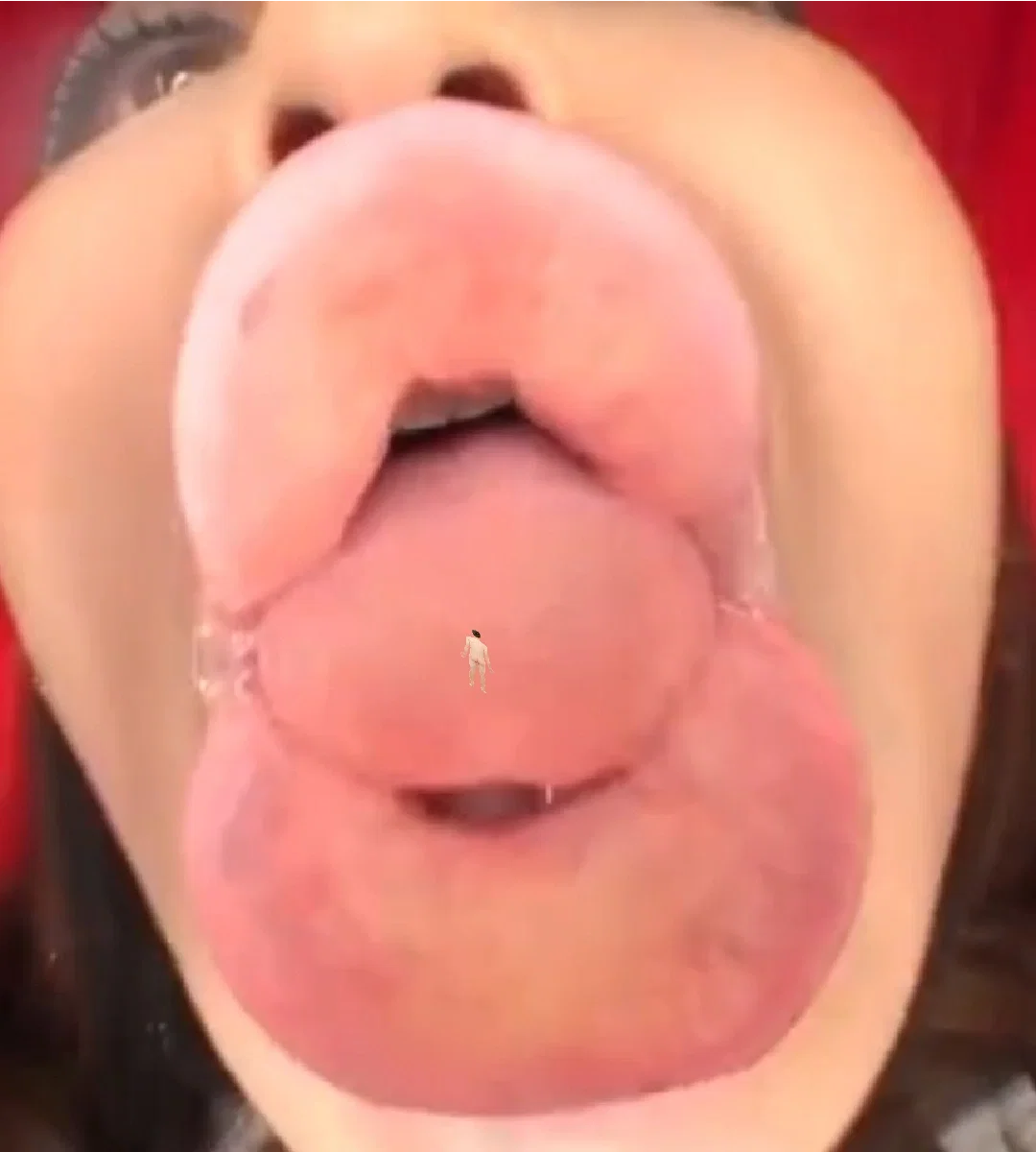 Smothered by an Unaware Giantess Mouth Fetish Content Creator