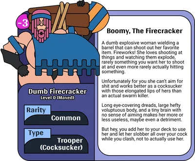 Boomy, The Dumb Firecracker