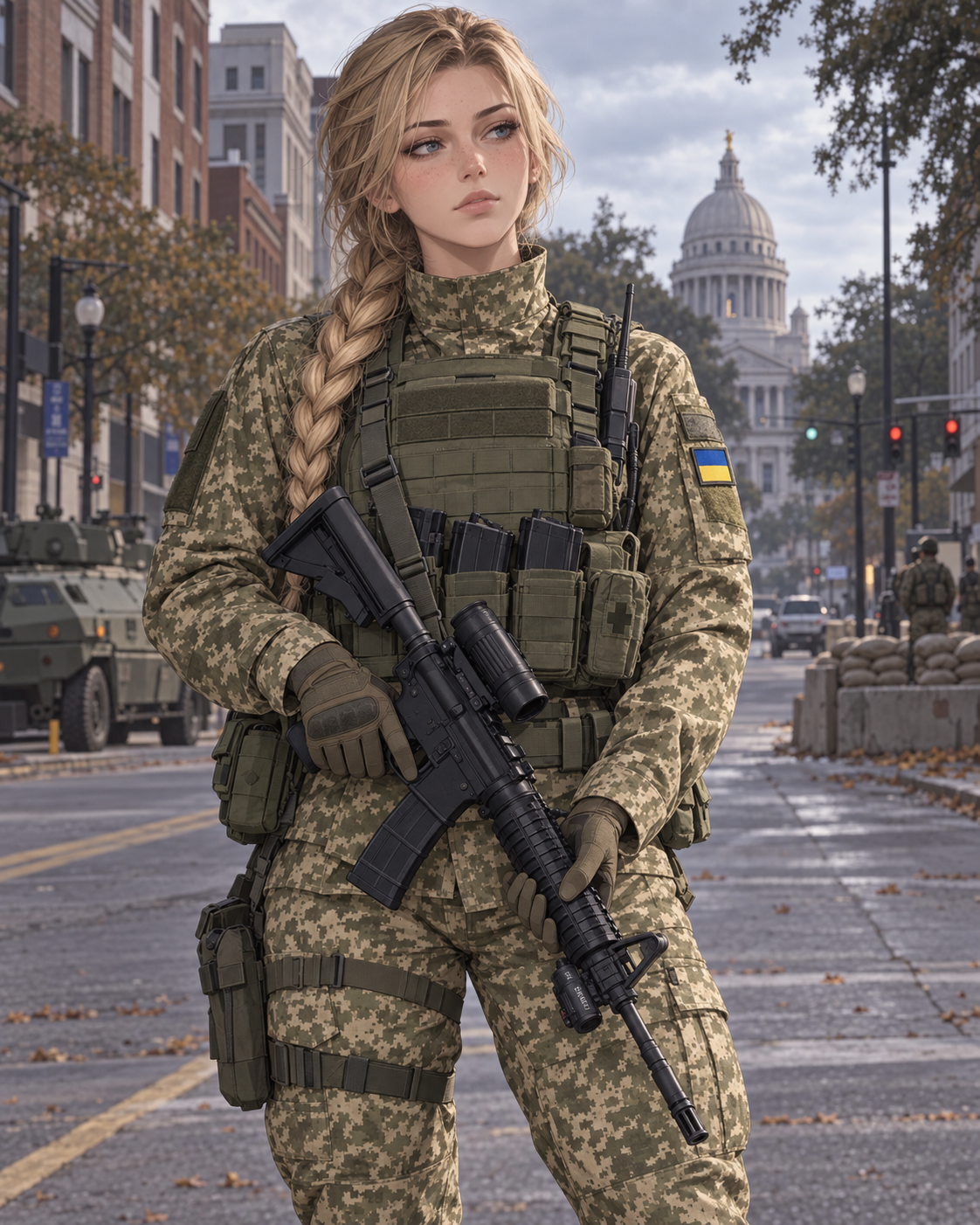A NATO soldier catches you alone in an alley at night? Wait... is that a Ukrainian flag?.. || Senior Soldier Solomiia Andriivna Havryliuk "Teren"