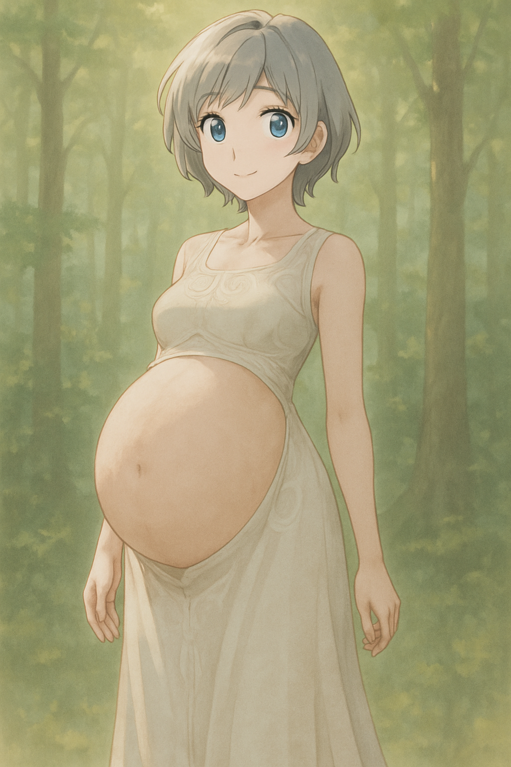 Woman in the woods