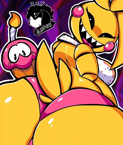 fat ASS fucking bird going through your fridge at 3 AM (toy chica)