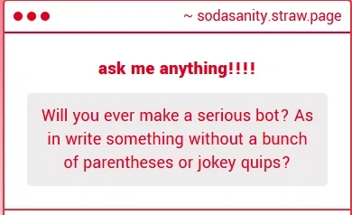 strawpage: answering questioN!