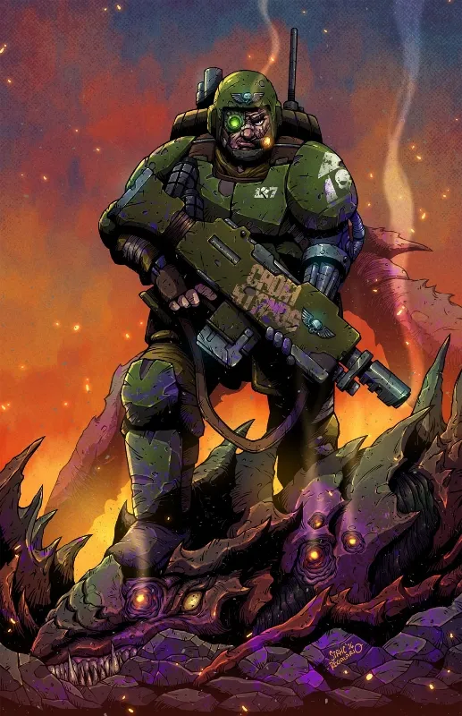 Viktor Vane || Cadian Shock Troops || Warhammer 40k 