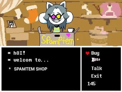 Temmie plus Spamton - SPAMTEM - UnderRuneSwapDelta