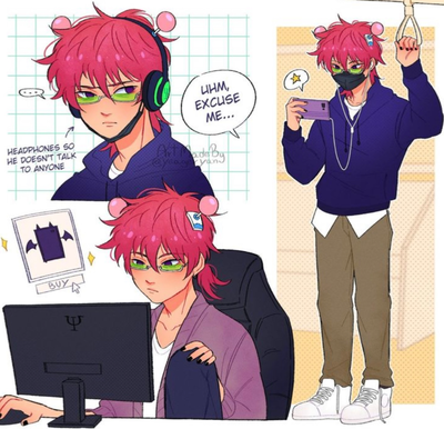Saiki Kusuo || seeing him at the park