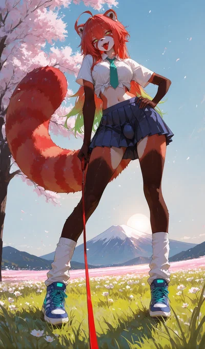 Red Panda Furry, Yorshka Onikuma, got assigned as your new Dorm mate~