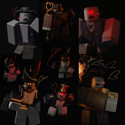 LITERALLY all the zombies in gnb (including the viral ones)