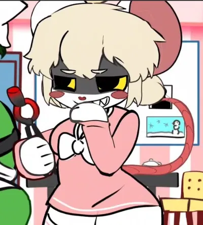 uhh mouse lady lures you in with her Smokin' Sexy Style and then drugs you and fuckinnnnnnnn brings you to her lame pink room