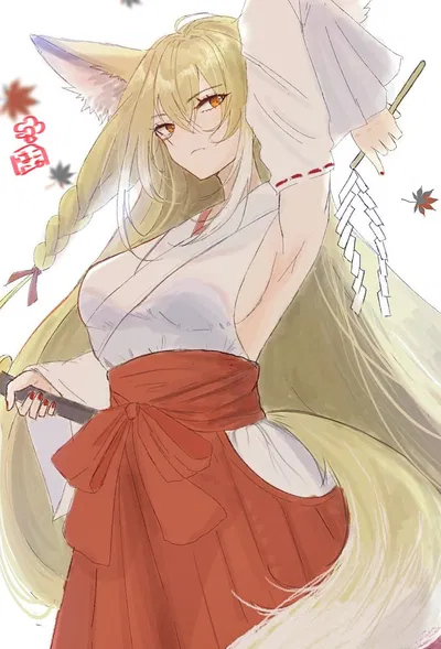 Vulpisfoglia / Ingrid Venezia, The Shrine maiden that asked you for that PBJ you got inside your bag (Arknights)