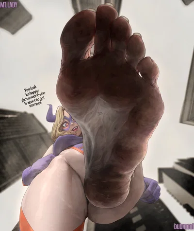 Mt. Lady's Giantess Foot Tease