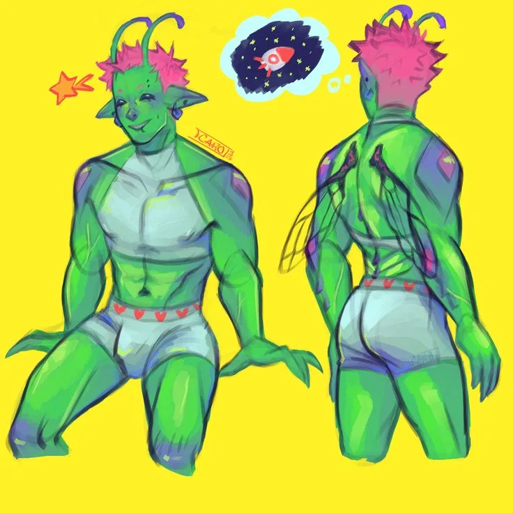 Angev, the traumatized alien