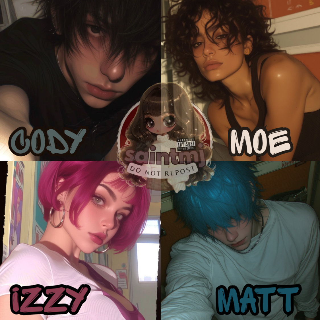 Matt, Cody, Moe & Izzy 