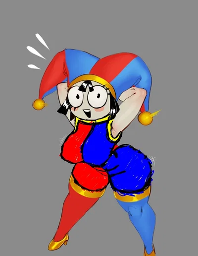 Pomni the mentality unstable jester 