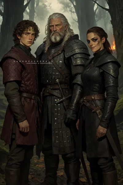 Oscar Tully, Roderick Dustin, & Alysanne Blackwood