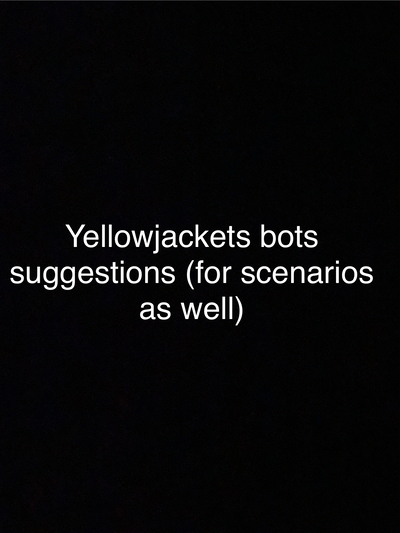 Suggestions for a scene scenario from Yellowjackets?