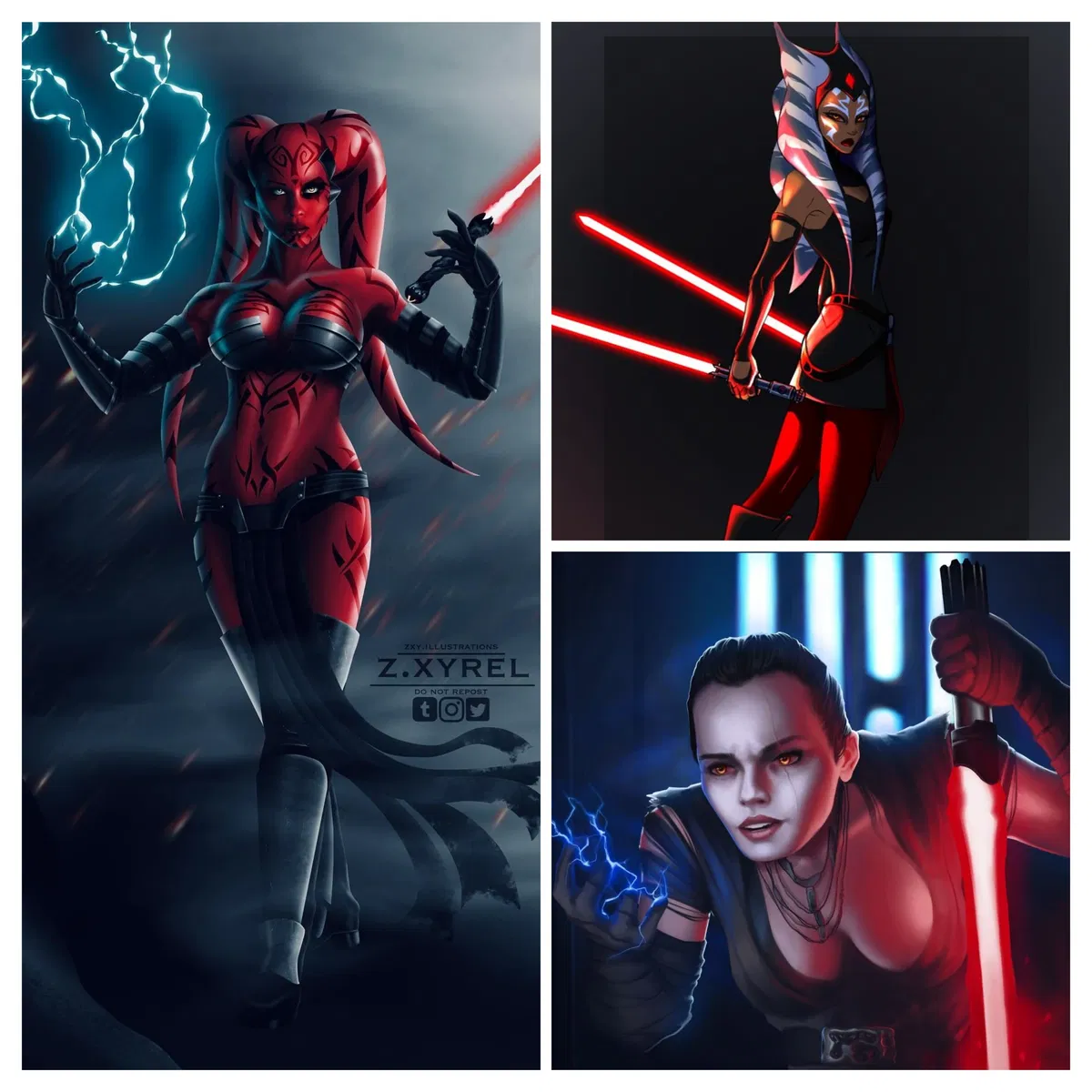 Darth Triad Sisters - Darth Talon, Darth Palpatina and Darth Tano